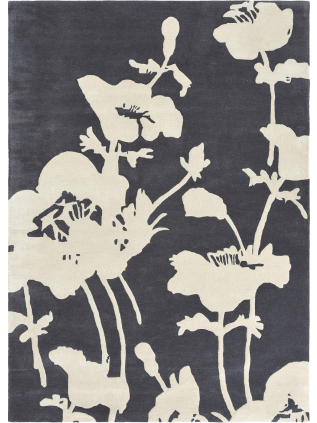 Florence Broadhurst | Floral 300 Charcoal 039604 | Carpet | Online Tapijten