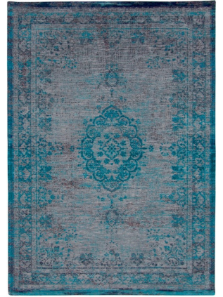 Louis de Poortere | Fading World Medallion Grey Turquoise 8255 | Carpet | Online Tapijten
