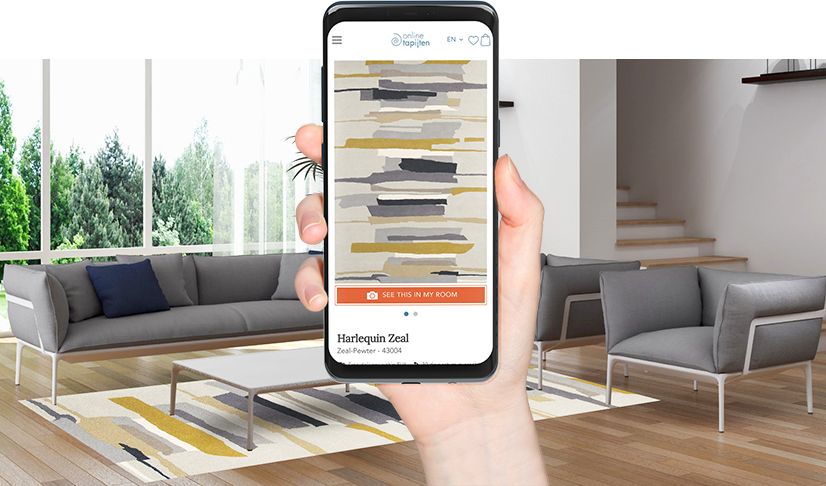 Choose carpet and view it live in your room